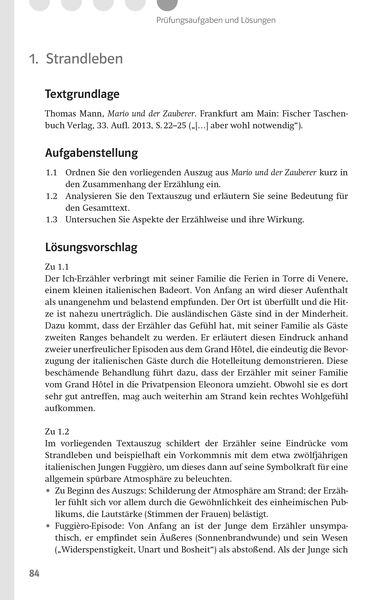 Produktbild: Lekt&uuml;rehilfen Thomas Mann, Mario und der Zauberer