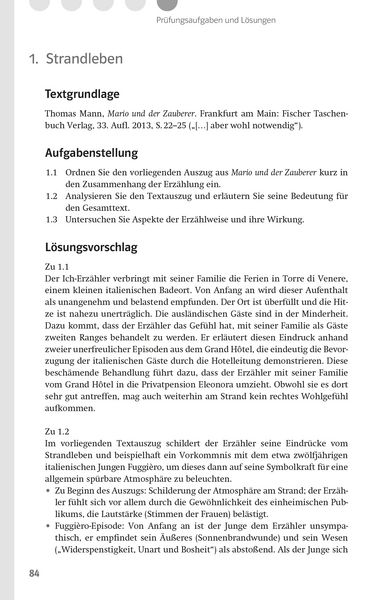 Produktbild: Lekt&uuml;rehilfen Thomas Mann, Mario und der Zauberer