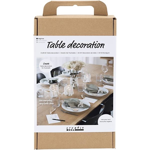 Produktbild: Creativ Company DIY Sets Basisversion Kreativ Set Tischdeko , Natur, Kreativ Box