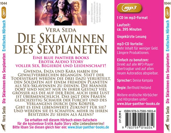 Produktbild: Die Sklavinnen des Sexplaneten | 4 geile erotische Geschichten | Erotik Audio Story | Erotisches H&ouml;rbuch MP3CD
