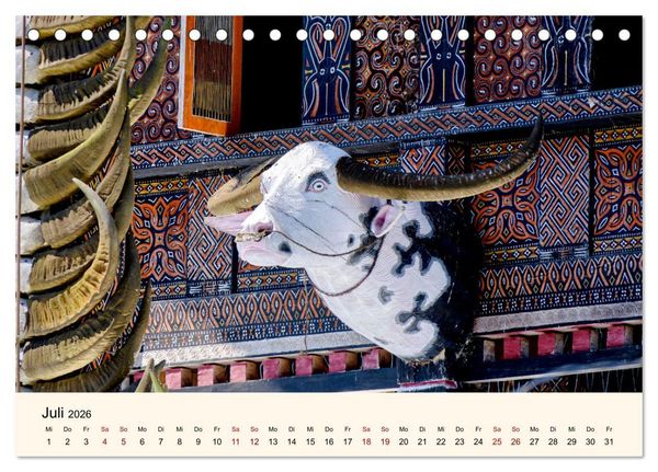 Produktbild: Sulawesi Im Reich der Torajas (Tischkalender 2026 DIN A5 quer), CALVENDO Monatskalender