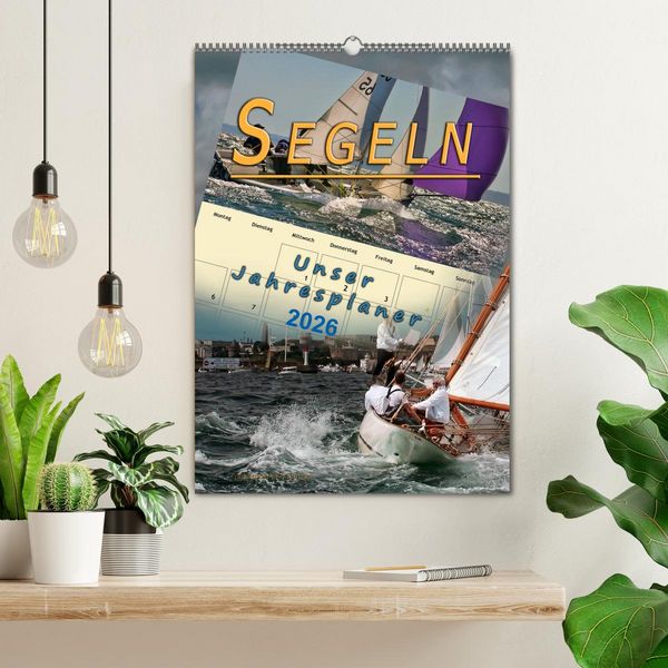Produktbild: Segeln, unser Jahresplaner (Wandkalender 2026 DIN A2 hoch), CALVENDO Monatskalender