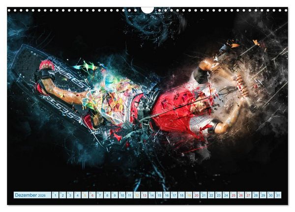 Produktbild: Kitesurfen extrem cool (Wandkalender 2026 DIN A3 quer), CALVENDO Monatskalender
