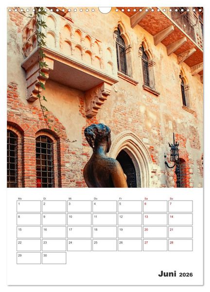 Produktbild: Verona - Reiseplaner (Wandkalender 2026 DIN A3 hoch), CALVENDO Monatskalender