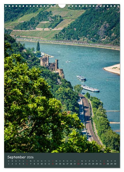 Produktbild: Burgen am Mittelrhein (Wandkalender 2026 DIN A3 hoch), CALVENDO Monatskalender