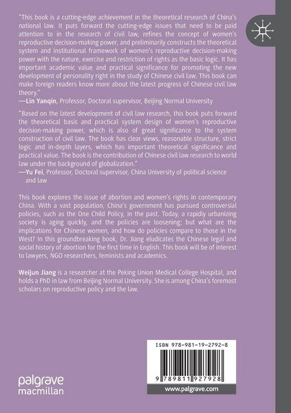 Produktbild: Women's Right to Reproductive Self-Determination from the Perspective of Civil Law