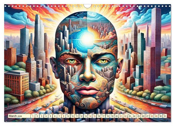 Produktbild: Faces of the metropolis (Wall Calendar 2026 DIN A3 landscape), CALVENDO 12 Month Wall Calendar