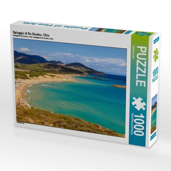 Produktbild: CALVENDO Puzzle Spiaggia di Su Giudeu, Chia 1000 Teile Puzzle quer | 1000 Teile Lege-Gr&ouml;&szlig;e 64 &times; 48 cm Foto-Puzzle f&uuml;r gl&uuml;ckliche Stunden