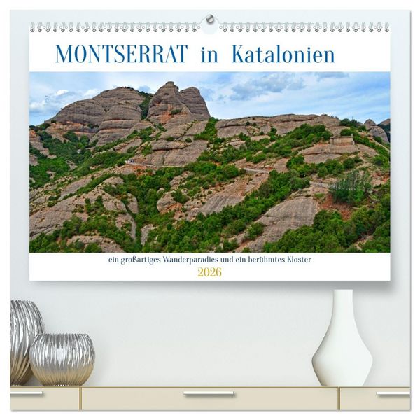 Produktbild: MONTSERRAT in Katalonien (hochwertiger Premium Wandkalender 2026 DIN A2 quer), Kunstdruck in Hochglanz