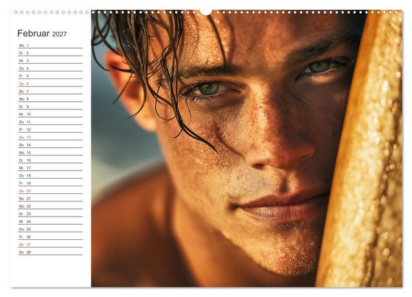 Produktbild: Hot Beach Boys (Wandkalender 2027 DIN A2 quer), CALVENDO Monatskalender
