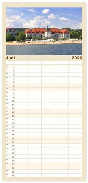 Produktbild: Familienplaner 2026 - Quer durch Polens Norden mit 5 Spalten (Wandkalender, 21 x 45 cm) CALVENDO
