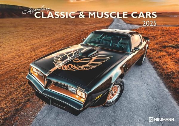 Legendary Classic & Muscle Cars 2025 - Wand-Kalender - Auto-