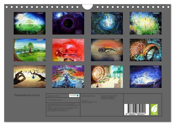Produktbild: Phantastische Kunst (Wandkalender 2026 DIN A4 quer), CALVENDO Monatskalender