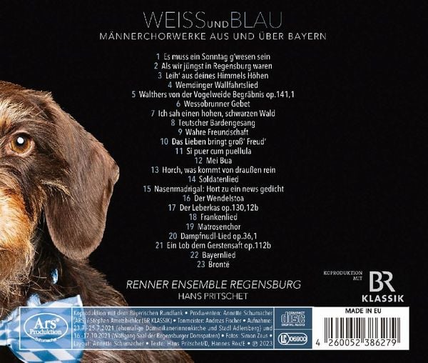 Produktbild: Pritschet/Renner Ensemble Regensburg: WEISSundBLAU-M&auml;nnercho