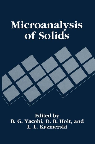 Produktbild: Microanalysis of Solids