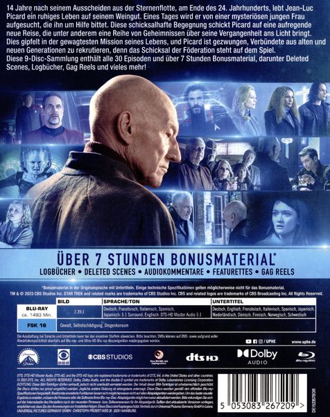 Produktbild: Star Trek: Picard - Die komplette Serie [9 BRs]