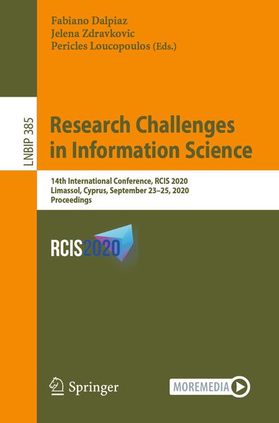 Produktbild: Research Challenges in Information Science