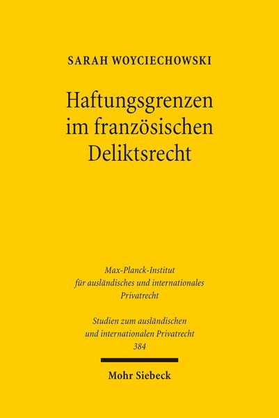 Produktbild: Haftungsgrenzen im franz&ouml;sischen Deliktsrecht