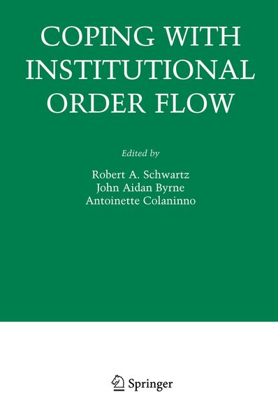 Produktbild: Coping With Institutional Order Flow