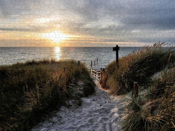 Produktbild: CALVENDO Puzzle Aufgang zum Naturschutzgebiet Dar&szlig;er Ort | 1000 Teile Lege-Gr&ouml;&szlig;e 64x48cm Foto-Puzzle f&uuml;r gl&uuml;ckliche Stunden