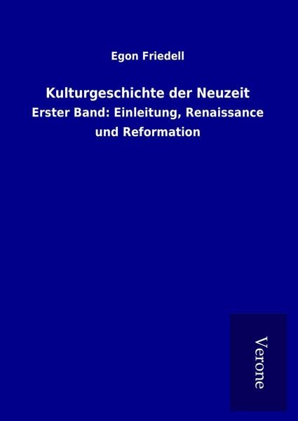 Produktbild: Kulturgeschichte der Neuzeit