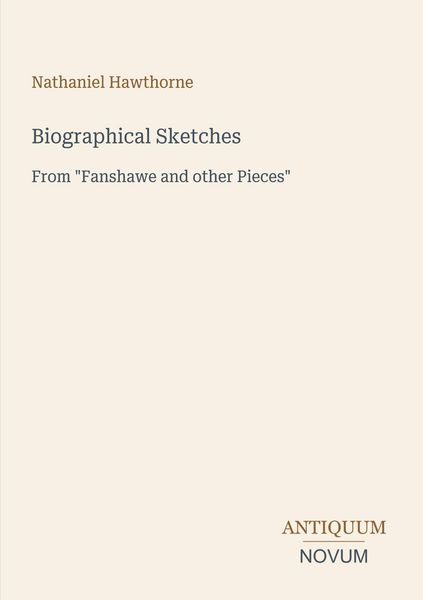 Produktbild: Biographical Sketches