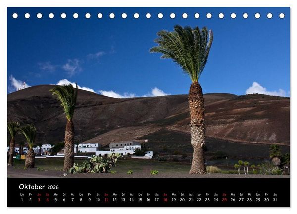Produktbild: Lanzarote (Tischkalender 2026 DIN A5 quer), CALVENDO Monatskalender