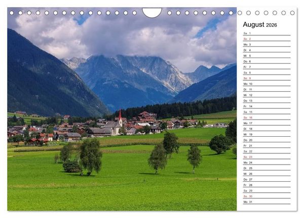 Produktbild: Pustertal - Das gr&uuml;ne Tal S&uuml;dtirols (Wandkalender 2026 DIN A4 quer), CALVENDO Monatskalender