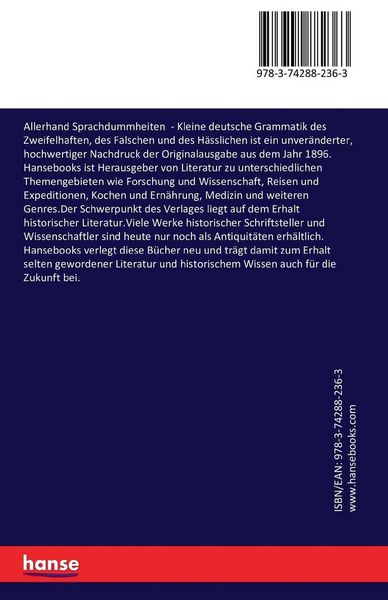 Produktbild: Allerhand Sprachdummheiten