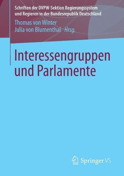 Produktbild: Interessengruppen und Parlamente