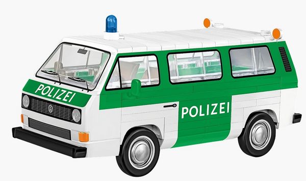 Produktbild: COBI 24637 - VW Volkswagen T3 Polizei, Bausatz 1:35, 144 Klemmbaustein