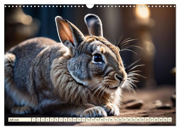 Produktbild: M&uuml;mmelm&auml;nner - Goldige Kaninchen (Wandkalender 2026 DIN A3 quer), CALVENDO Monatskalender