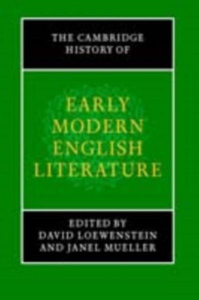 Produktbild: Cambridge History of Early Modern English Literature