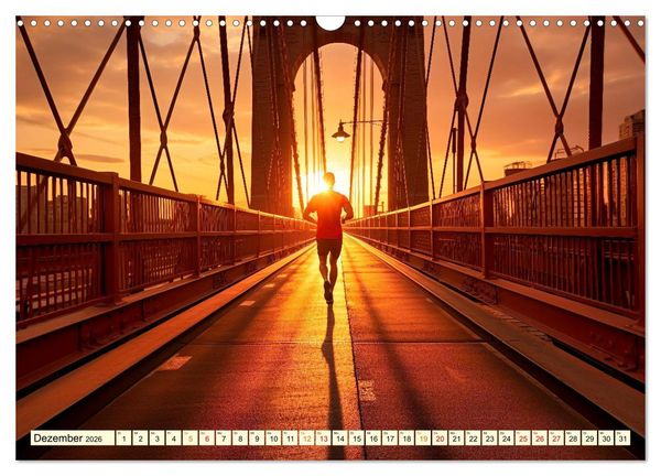 Produktbild: Joggen, gesund laufen (Wandkalender 2026 DIN A3 quer), CALVENDO Monatskalender