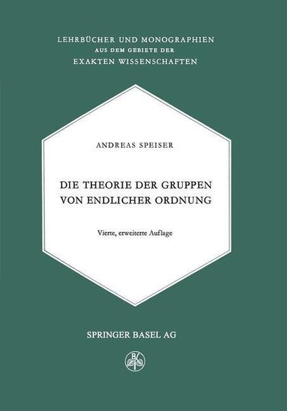 Produktbild: Die Theorie der Gruppen von Endlicher Ordnung