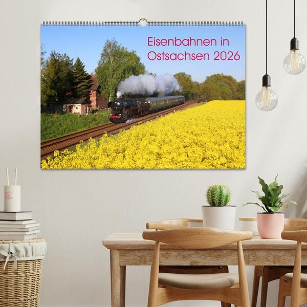 Produktbild: Eisenbahnen in Ostsachsen 2026 (Wandkalender 2026 DIN A2 quer), CALVENDO Monatskalender