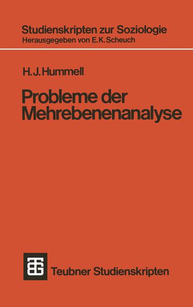 Produktbild: Probleme der Mehrebenenanalyse