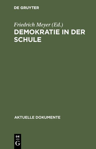 Produktbild: Demokratie in der Schule