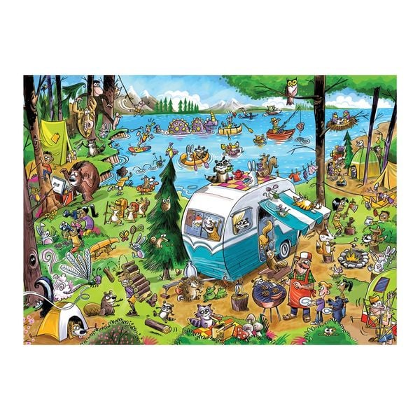 Produktbild: Cobble Hill Verr&uuml;ckter Campingausflug 350 Teile
