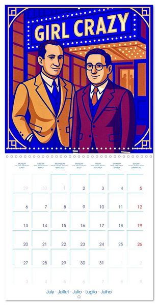 Produktbild: George Gershwin (Wall Calendar 2026 12 &times; 12 Inch) CALVENDO 12 Month Wall Calendar