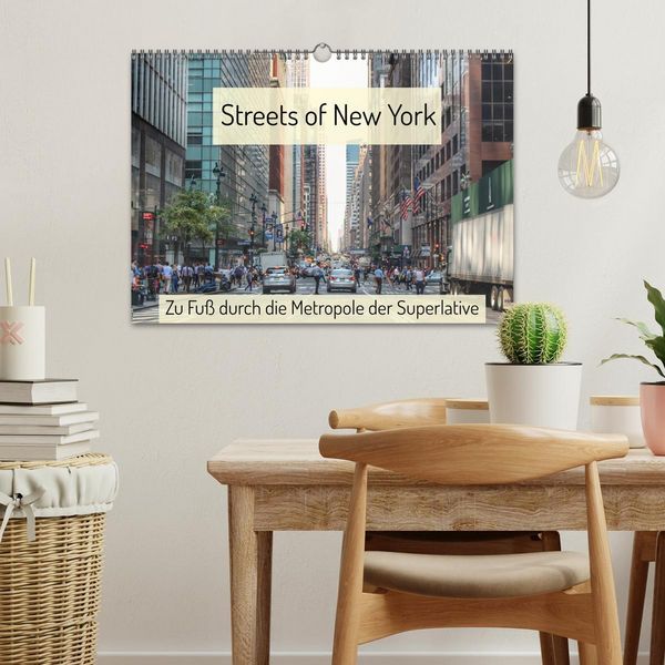 Produktbild: Streets of New York - Zu Fu&szlig; durch die Metropole der Superlative (Wandkalender 2026 DIN A3 quer), CALVENDO Monatskalender