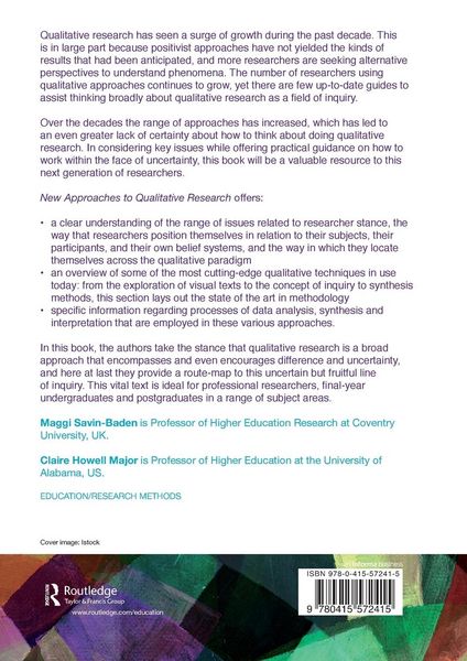 Produktbild: New Approaches to Qualitative Research