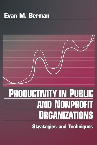 Produktbild: Productivity in Public and Non Profit Organizations