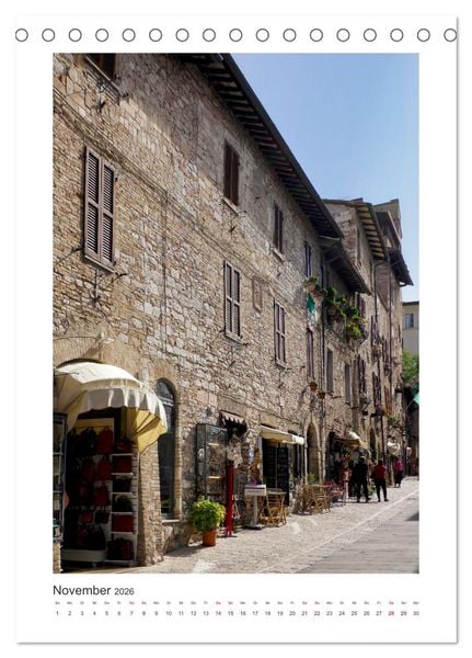 Produktbild: Assisi - Die Stadt zweier gro&szlig;er Heiliger (Tischkalender 2026 DIN A5 hoch), CALVENDO Monatskalender