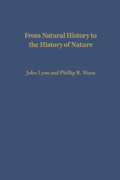 Produktbild: From Natural History to the History of Nature