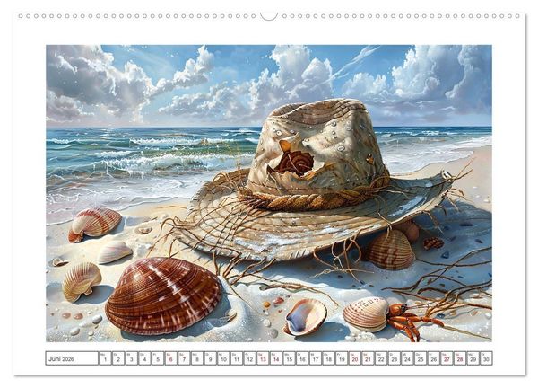 Produktbild: Strandgut (Wandkalender 2026 DIN A2 quer), CALVENDO Monatskalender