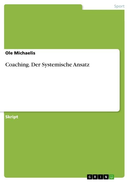 Produktbild: Coaching. Der Systemische Ansatz