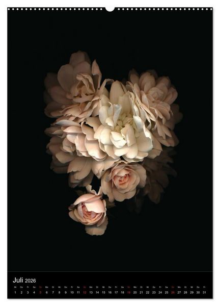 Produktbild: Blumen bei Nacht (hochwertiger Premium Wandkalender 2026 DIN A2 hoch), Kunstdruck in Hochglanz