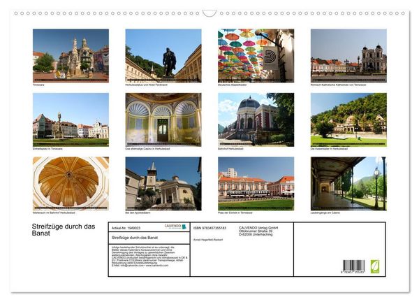 Produktbild: Streifz&uuml;ge durch das Banat (Wandkalender 2026 DIN A2 quer), CALVENDO Monatskalender