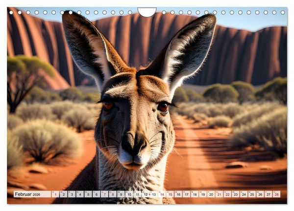 Produktbild: Die Welt der K&auml;ngurus (Wandkalender 2026 DIN A4 quer), CALVENDO Monatskalender